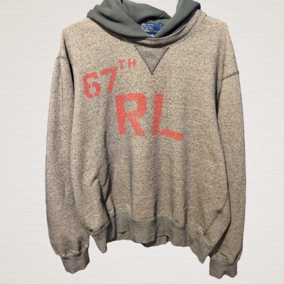 Vintage Polo Ralph Lauren Single-V After Hood Sweater College